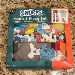 Men's 3 Piece Set - Gray, Blue, Orange